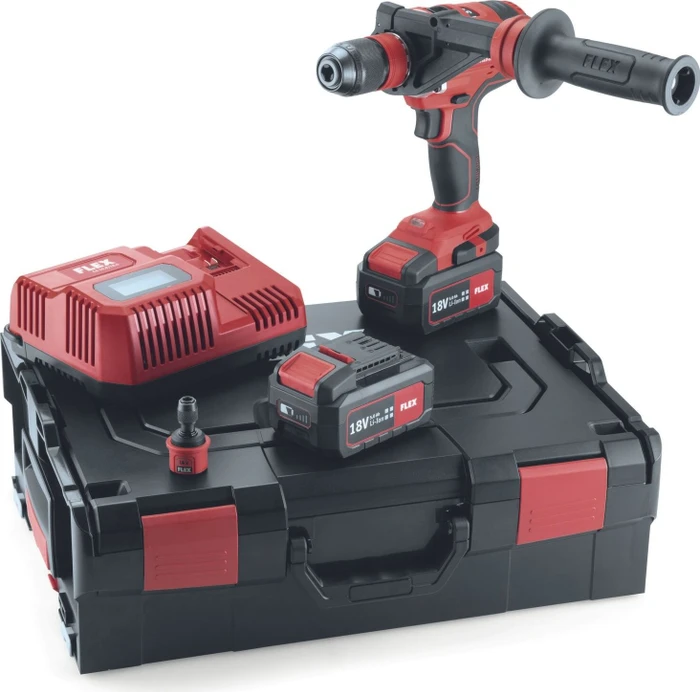 Flex DD 4G 18.0-EC/5.0 Set Akku-Bohrschrauber inkl. L-Boxx + 2 Akkus 5.0Ah