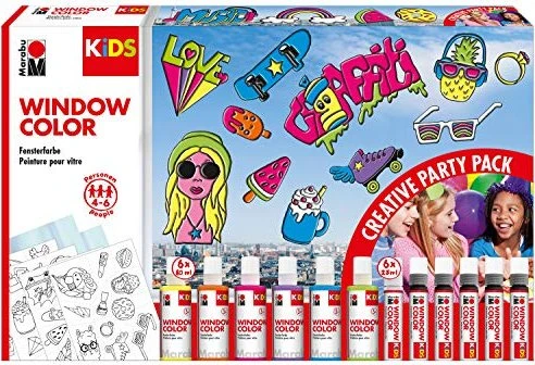 Marabu Kids Fensterfarben Party Pack