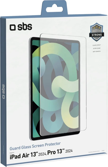 SBS Mobile Glas-Displayschutz für Apple iPad Air, Apple iPad Pro