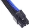 SilverStone PP07-IDE6BA, 6-Pin PCIe Verlängerung 250mm, sleeved blau/schwarz Vorschaubild