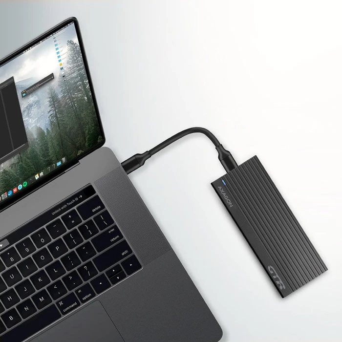 Axagon M.2 Festplattengehäuse, M.2 PCIe, USB-C 3.1