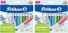 Pelikan Colorella Textil sortiert, 12er-Set, Kartonbox