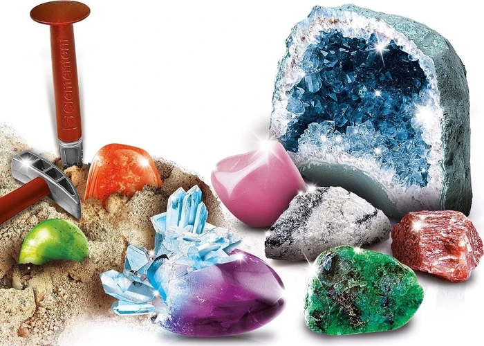 Clementoni Galileo Ausgrabungs-Set Mineralogie und Kristalle