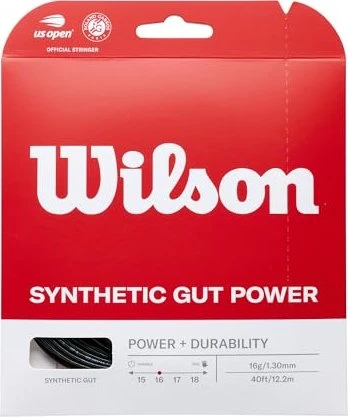 Wilson Synthetic Gut Power 16 schwarz, 12m