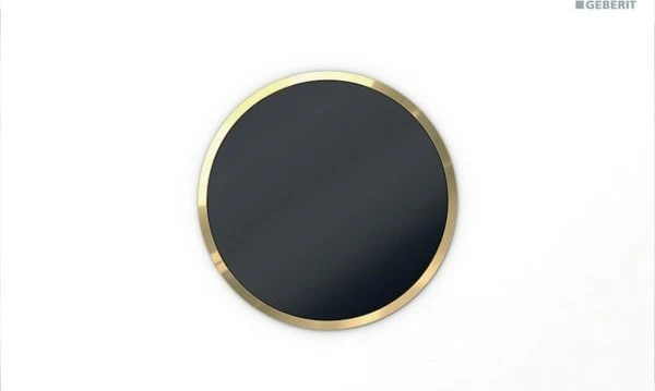 Geberit Sigma10 berührungslos Batteriebetrieb Betätigungsplatte weiß/vergoldet