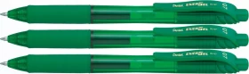 Pentel EnerGel X BL107 0.7mm/0.35mm Gelroller grün/transparent, 3er-Pack