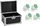 Eurolite Set 4x LED Silent PAR 6 QCL Floor ws + Case (20000987)