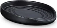 Le Creuset Löffelablage oval schwarz matt