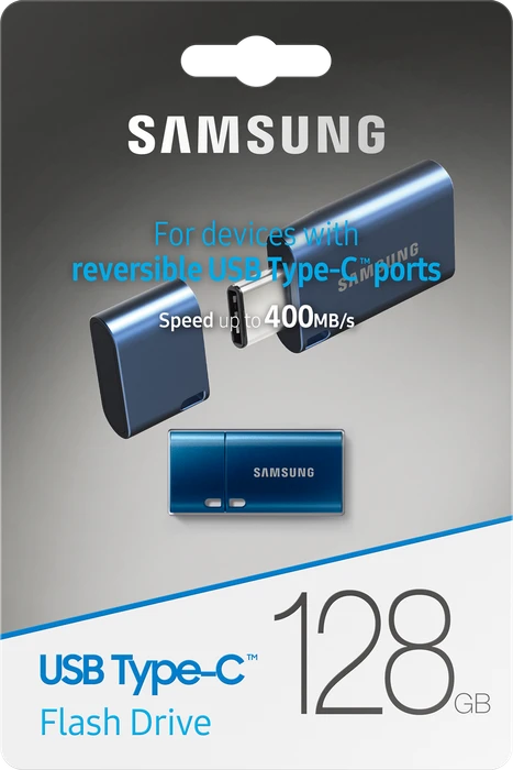 Samsung USB Flash Drive Type-C 128GB blau, USB-C, USB 3.2 Gen 1×1