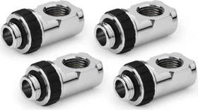 Alphacool Apex Grip 90° Winkeladapter G1/4" AG auf G1/4" IG, chrom, 4 Stück
