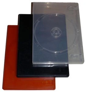 Diverse DVD-Leerhüllen 1-fach, 5er-Pack (verschiedene Farben)
