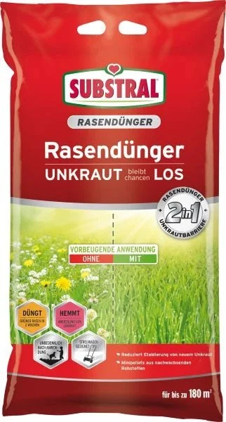 Evergreen Garden Care Substral Rasendünger plus 2in1, 14kg