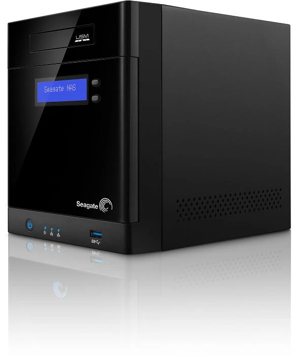Seagate Business Storage 4-Bay 4TB, 2x RJ-45 1000Base-T, 2x USB-A 3.0