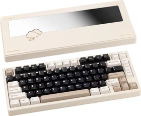 Wobkey Rainy 75 Standard, weiß, LEDs RGB, HMX Violet Linear, USB/Bluetooth, US