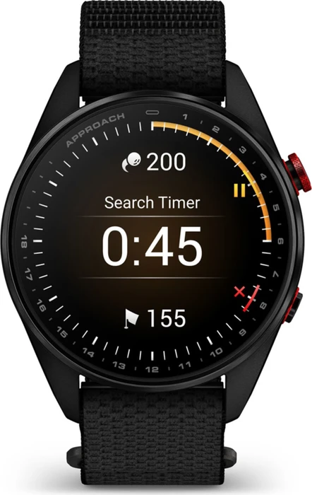 Garmin Approach S72 47mm carbon gray-red dlc titanium/black