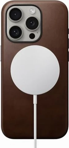 Nomad Modern Leather Case für Apple iPhone 16 Plus braun