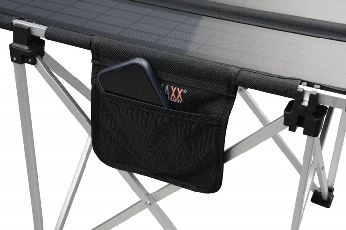 Technaxx TX-252 Faltbarer 60 Watt Solar Campingtisch schwarz