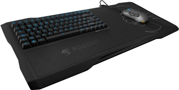Roccat Sova MK Gaming Lapboard, schwarz, LED blau, TTC BROWN, USB, DE
