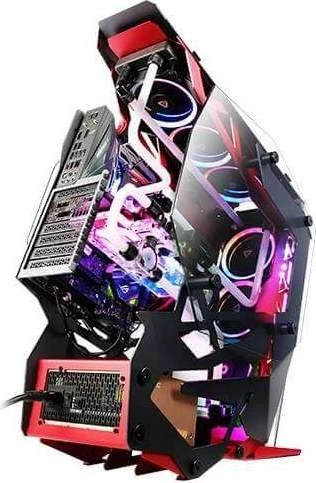 Antec Torque, anthrazit/rot, Glasfenster