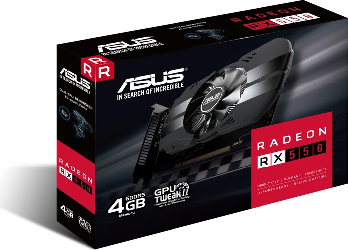 ASUS Phoenix Radeon RX 550 M7, PH-RX550-4G-M7, 4GB GDDR5, DVI, HDMI, DP