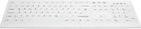 Contour Design Active Key Desinfizierbare Tastatur mit Cursor-Tasten, weiß, USB, DE (BC-C8100F-U1-W/GE)