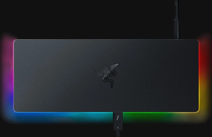 Razer Thunderbolt 4 Dock Chroma, schwarz, UK, Thunderbolt 4 [Buchse]