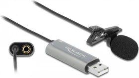 DeLOCK USB Krawatten Lavalier Mikrofon