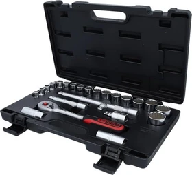 KS Tools Steckschlüsselsatz 1/2" inkl. Koffer, 24-tlg.