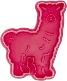 Städter Präge-Ausstecher mit Auswerfer Lama 7.5cm rosa