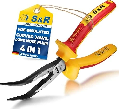 S&R 200 VDE Flachrundzange gebogen