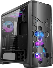 AZZA Storm 6000-ARGB, schwarz, Glasfenster (CSAZ-6000ARGB/B)