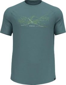 Odlo Ascent Performance Wool 130 Funktionsshirt kurzarm arctic melange (Herren)