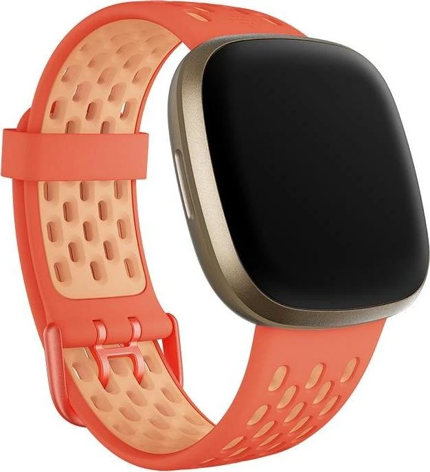 Fitbit Ersatzarmband für Fitbit Versa 3, Sense Sport melon/rose