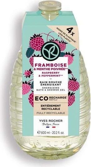 Yves Rocher Himbeere & Pfefferminze Duschgel Refill, 600ml (57388)