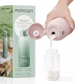Momcozy MW05 Muttermilch- und Wasserwärmer für die Reise grün