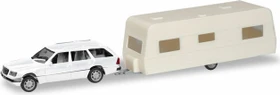 Herpa MiniKit Mercedes-Benz E-Klasse T-Modell mit Wohnanhänger