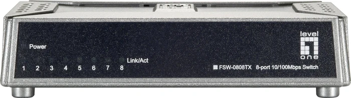 LevelOne FSW Desktop Switch, 8x RJ-45