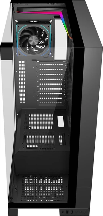 FSP U691, schwarz, Glasfenster