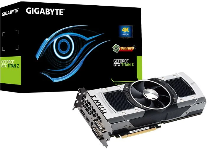 GIGABYTE GeForce GTX Titan Z, 2x 6GB GDDR5, 2x DVI, HDMI, DP