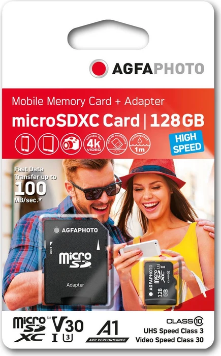 Lupus Imaging AgfaPhoto High Speed R100 128GB Kit, UHS-I U1, A1, Class 10