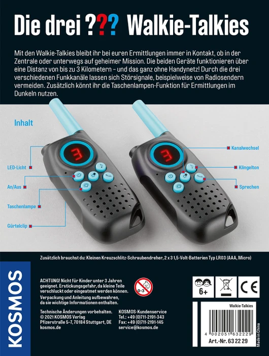 Kosmos Die drei ??? - Walkie-Talkies