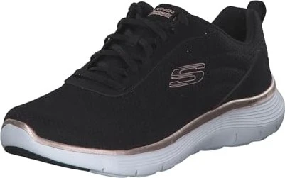 Skechers Flex Appeal 5.0 New Path black mesh/rose gold trim (Damen)
