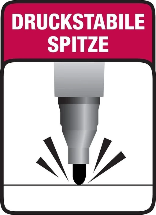 BIC Marking 2300 ECOlutions Permanentmarker Keilspitze 3.7-5.5mm schwarz, 24er-Pack, Box