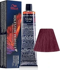 Wella Koleston Perfect Me+ Vibrant Reds Haarfarbe 55/46 hellbraun intensiv rot violett, 60ml
