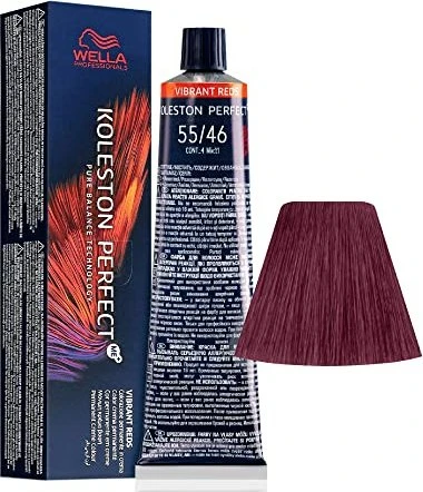 Wella Koleston Perfect Me+ Vibrant Reds Haarfarbe 55/46 hellbraun intensiv rot violett, 60ml