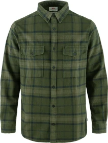 Fjällräven Övik Twill Hemd langarm deep forest/green (Herren)