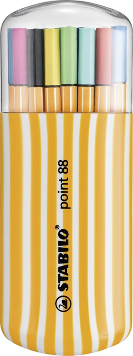 STABILO point 88 sortiert, 20er-Set, Kunststoffetui