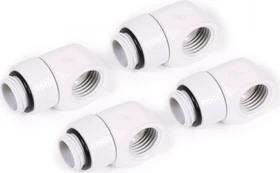 Alphacool Eiszapfen 90° L-Verbinder G1/4" AG auf G1/4" IG, white, 4er-Pack