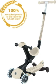 Globber Go Up Deluxe Lights Ecologic 360° Kickboard coconut white