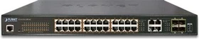 Planet GS-4210 Rackmount Gigabit Managed Switch, 24x RJ-45, 4x RJ-45/SFP, 440W PoE+ (GS-4210-24PL4C)